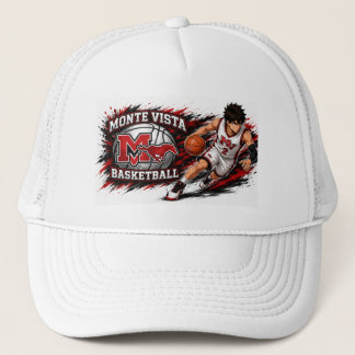 Monte Vista Basketbal Anime Speler Trucker Hoed Pet
