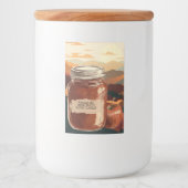 Montebello Apple Butter, aanpasbaar Voedselcontainer Etiket (Voorkant)