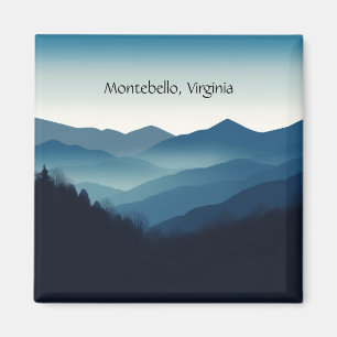 Montebello VA Blue Ridge Mountains Aangepaste magn Magneet