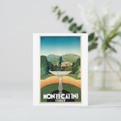  Montecatini Italiaans reisblad Briefkaart (Staand voorkant)