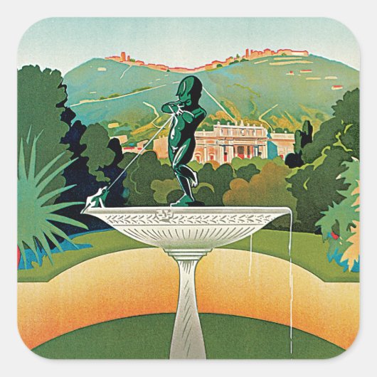 Montecatini Vierkante Sticker (Voorkant)