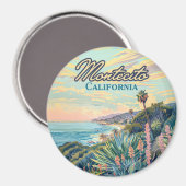 Montecito California Santa Barbara Coastline Magneet (Voorkant / Achterkant)