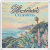 Montecito California Santa Barbara Coastline Sticker (Voorkant)