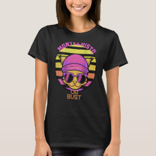 Montecristo Or Bust Retro Esthetische Kat Met Een T-shirt
