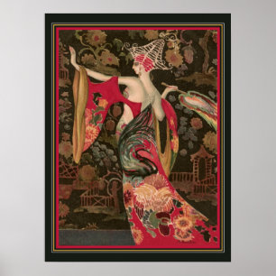Montedoro-Art Deco Asian Mode Poster