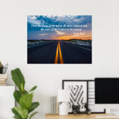 Montée du soleil psaume 113 Poster (Bureau à domicile)