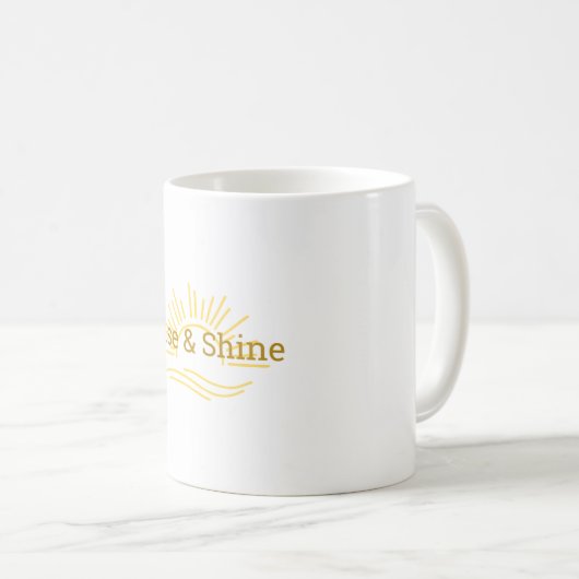 Montée et brillance - Mug Motivationnelle (Devant droit)