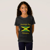 Montego Bay Jamaica - Jamaicaanse vlag T-Shirt (Voorkant volledig)