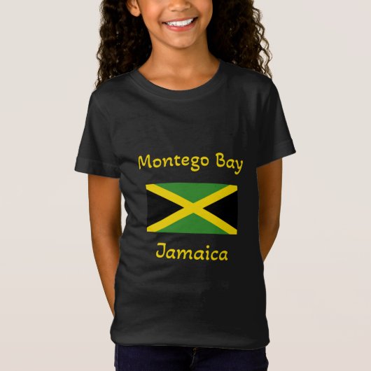 Montego Bay Jamaica - Jamaicaanse vlag T-Shirt (Voorkant)