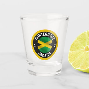 Montego Bay Jamaica Jamaican Flag Shot Glas