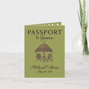 Montego Bay Jamaica Passport Uitnodiging voor het