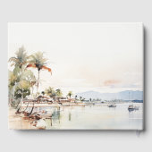 Montego Bay Jamaica Waterverf bruiloft Gastenboek (Achterkant)