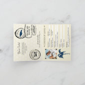 Montego Bay Jamaïque Passport Faire-part de mariag (Intérieur)