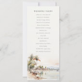 Montego Bay Jamaïque Programme de mariage paysager (Dos)