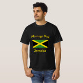 Montego Bay Jamaïque - T-shirt drapeau jamaïcain (Devant entier)