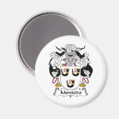 Monteiro Family Crest Magneet (Voorkant / Achterkant)