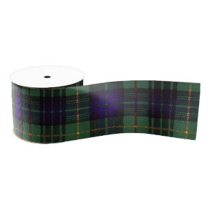Monteith clan Pset Scottish kilt tartan Grosgrain Lint
