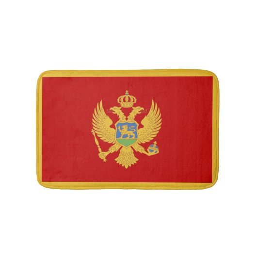 Montenegrijnse vlag badmat (Voorkant)