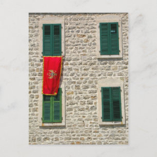 Montenegrijnse vlag briefkaart