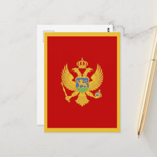 Montenegrijnse vlag briefkaart