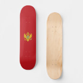 Montenegrijnse vlag skateboard (Voorkant)