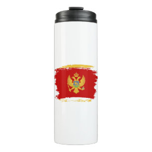 Montenegrijnse vlag thermosbeker