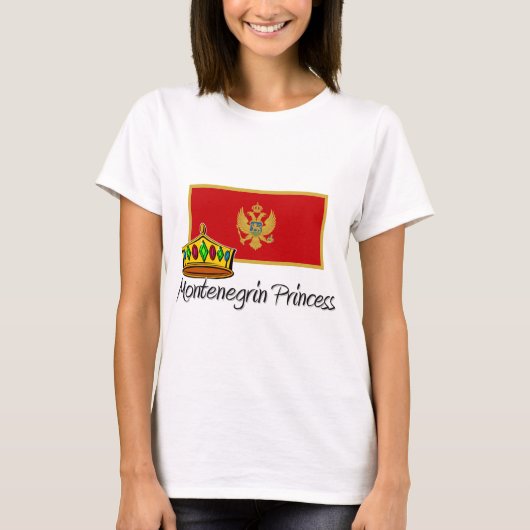 Montenegrin Princess T-shirt (Voorkant)