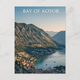 Montenegro Baai van Kotor Reizen Briefkaart