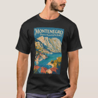Montenegro Balkan Illustratie Reis Kunst Vintage