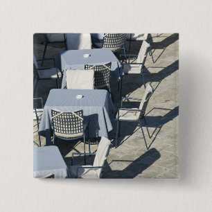 Montenegro, Budva. Budva Oude Stad / Stari Grad, Vierkante Button 5,1 Cm