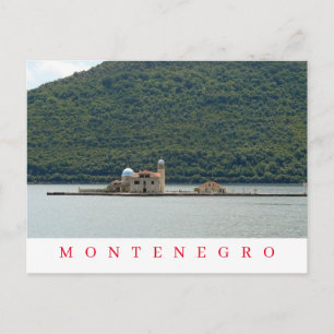 Montenegro eiland kerk uitzicht ansichtkaart briefkaart