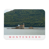 Montenegro eilandkerk uitzicht magneet (Horizontaal)