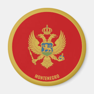Montenegro Flag Charming Patriotic Magneet