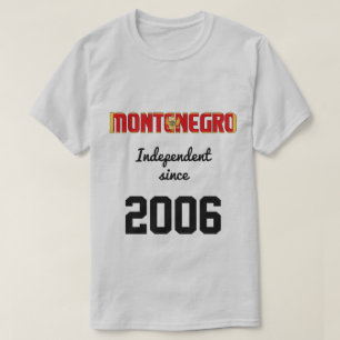 Montenegro Flag Independence Celebration T-shirt