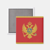 Montenegro Flag Magnet Magneet (Voorkant / Achterkant)