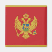 Montenegro Flag Magnet Magneet (Voorkant)