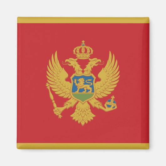 Montenegro Flag Magnet Magneet (Voorkant)