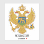 Montenegro Nationale wapenschild Sticker (Vel)