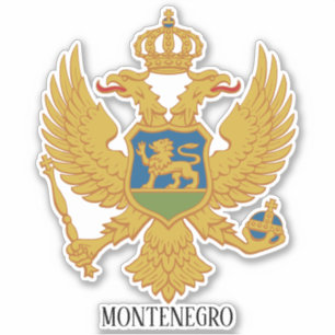 Montenegro Nationale wapenschild Sticker
