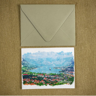 Montenegro Panorama Uitzicht Reizen Briefkaart