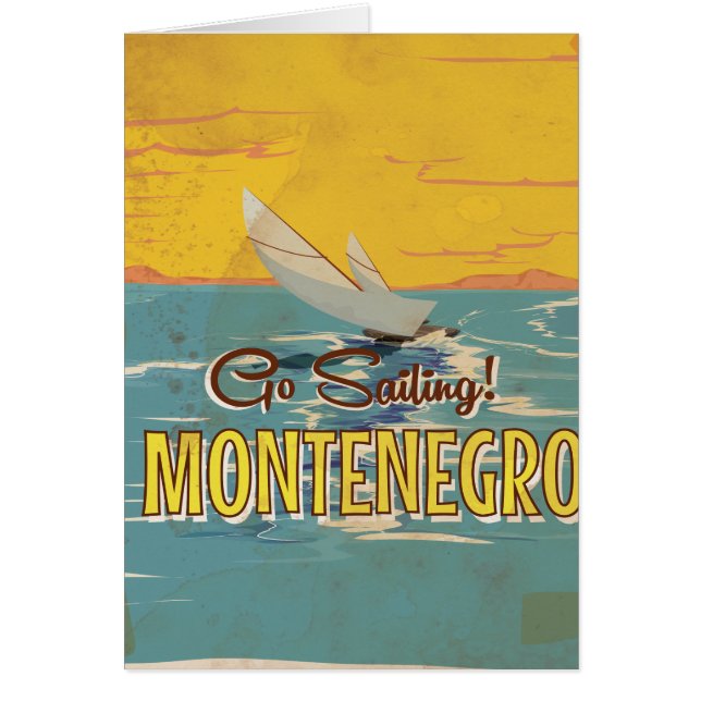 Montenegro poster van vintage-reizen (Voorkant)