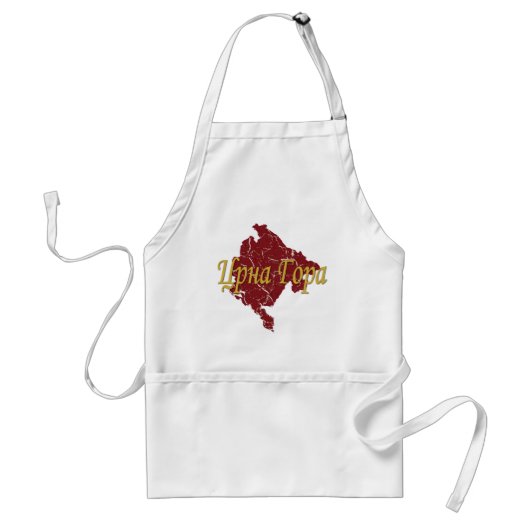 Montenegro Standaard Schort (Voorkant)