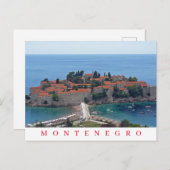 Montenegro Sveti Stefan panoramisch uitzicht brief Briefkaart (Voorkant / Achterkant)