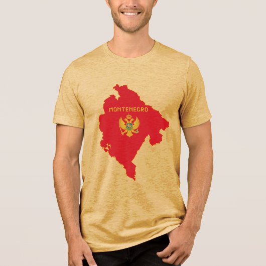 Montenegro Tri-Blend Shirt (Voorkant)