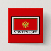 Montenegro Vierkante Button 5,1 Cm (Voorkant)