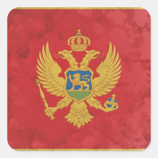 Montenegro Vierkante Sticker (Voorkant)