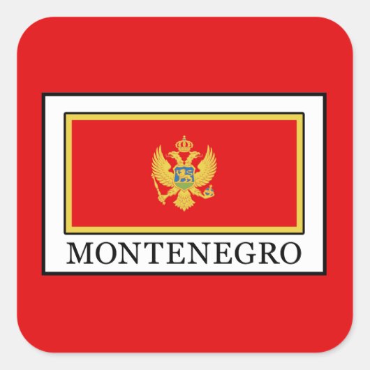 Montenegro Vierkante Sticker (Voorkant)