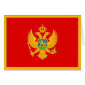 Montenegro vlag (Voorkant Horizontaal)