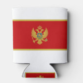 Montenegro vlag blikjeskoeler (Achterkant)