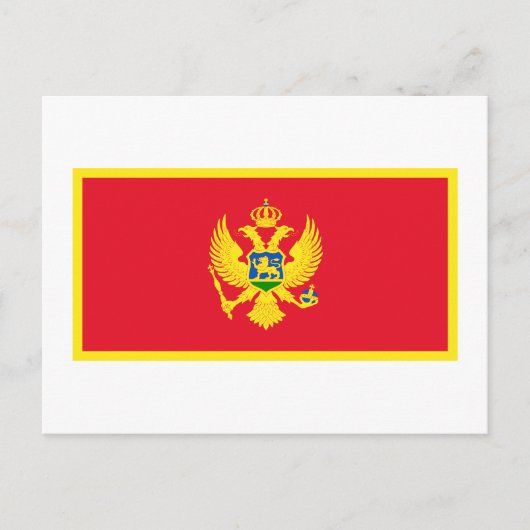 Montenegro vlag briefkaart (Voorkant)